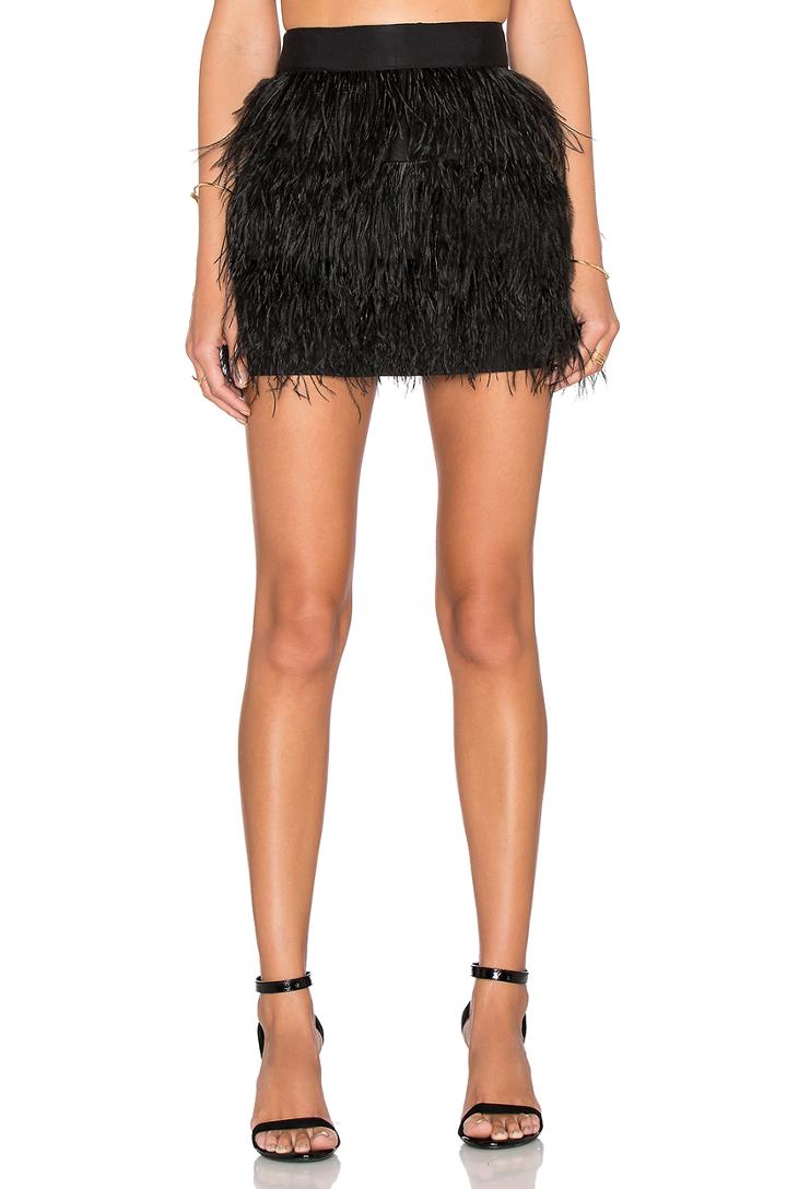 Feather Mini Skirt