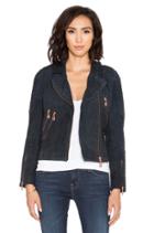 Suede Moto Jacket