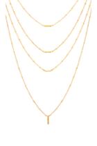 Ombre Bar Multi Charm Necklace
