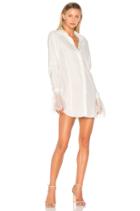 Lace-trimmed Shirt Dress