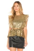 Sleeveless Lame Top