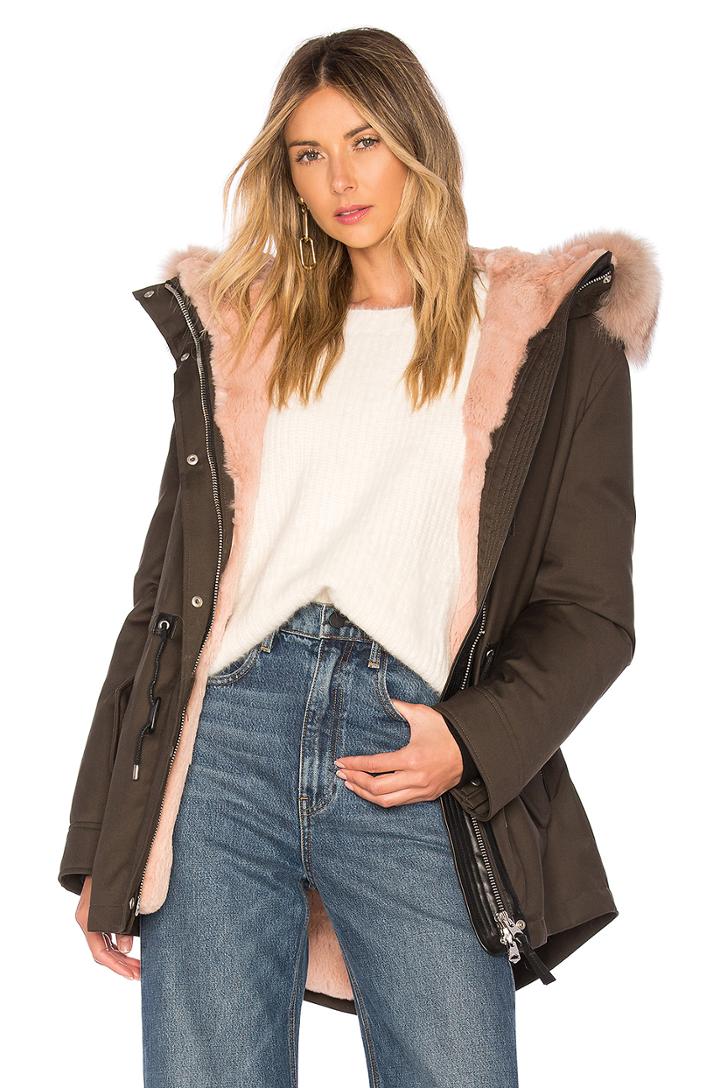 Chara Jacket With Fur Trim