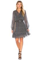 Sheer Long Sleeve Midi Dress