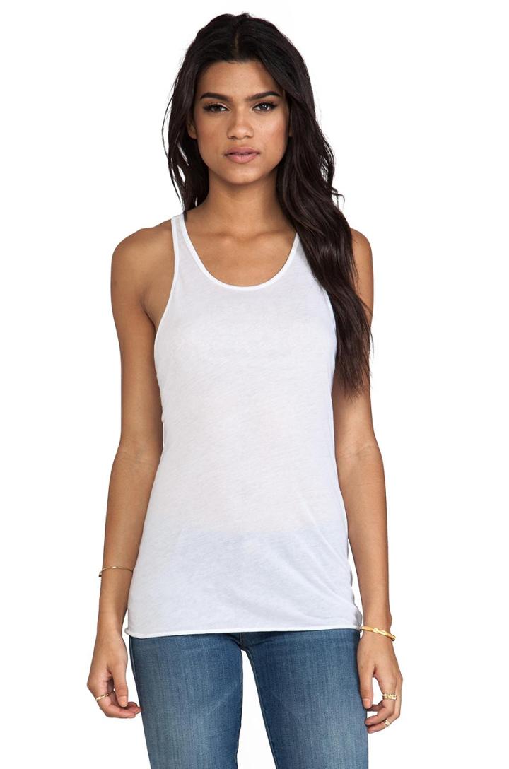 Enza Costa Racer Tank In White
