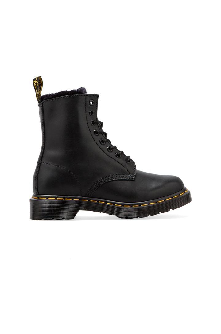 Serena 8 Eye Boot With Faux Fur Liner