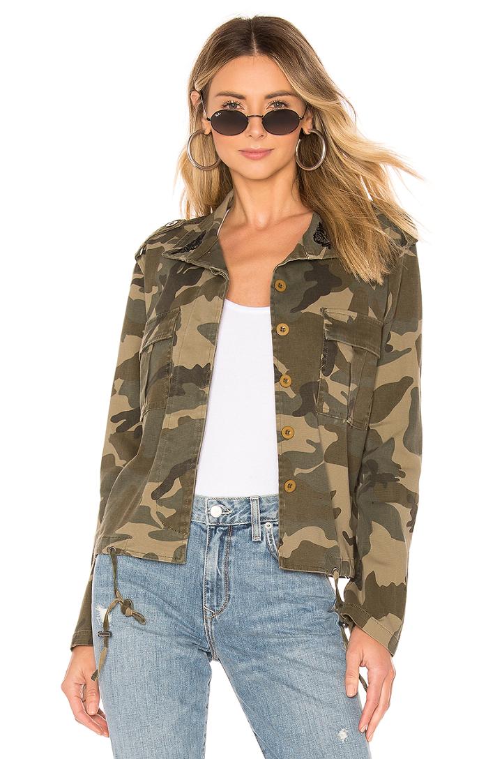 Embroidery Camo Jacket