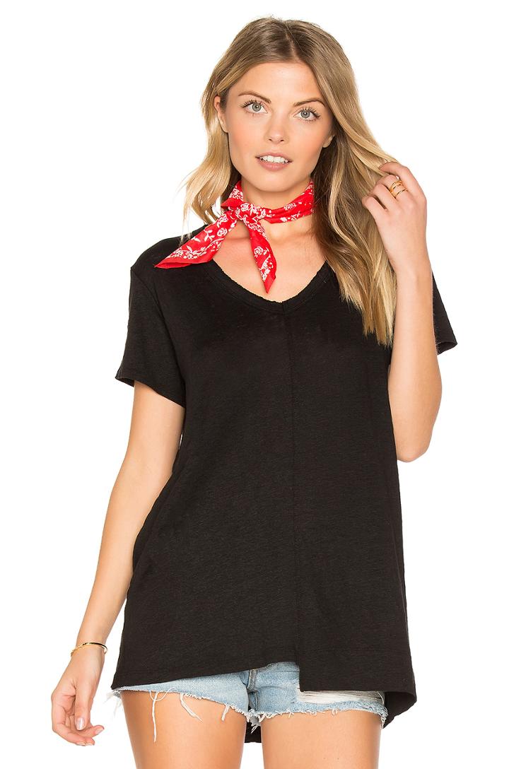 Shrunken Deep V Foundation Tee
