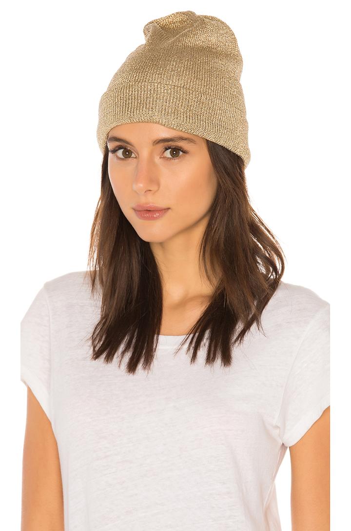 Soho Metallic Knit Beanie