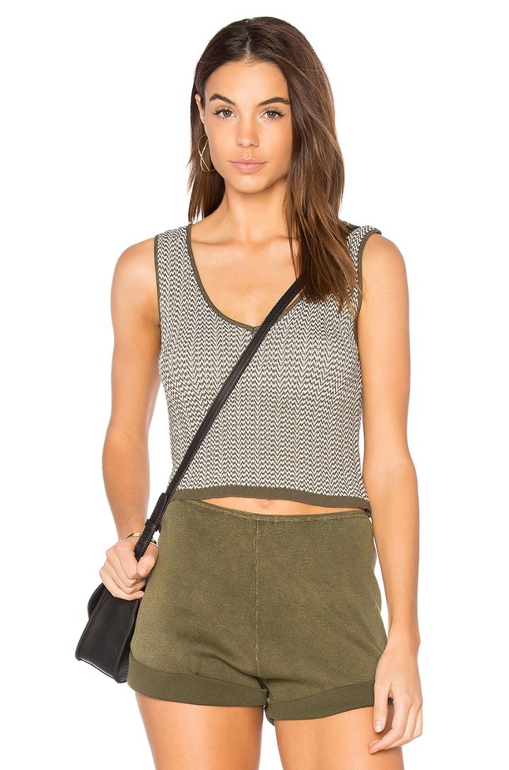 Stripe Mini Crop Tank