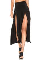 Pleated Skirt With Slit