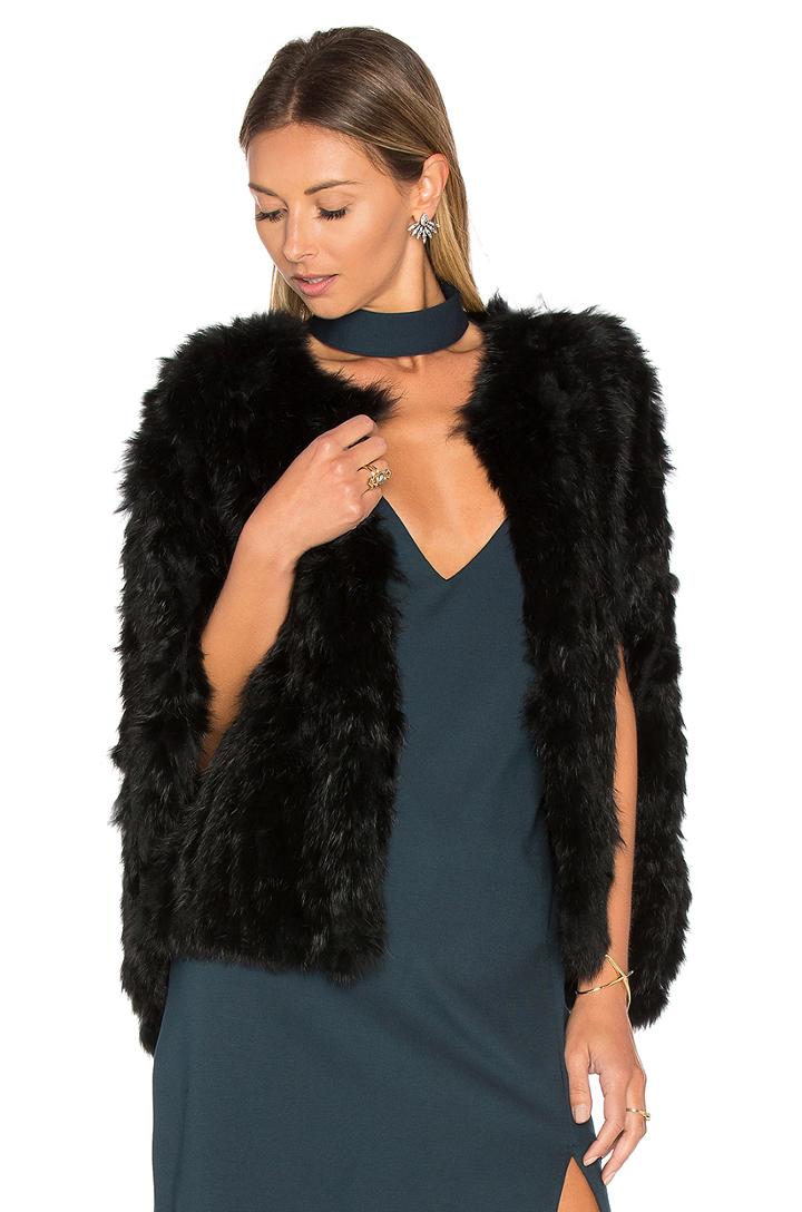 Treasure Rabbit Fur Cape