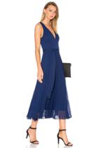 Ryn V Neck Tie Waist Midi Dress