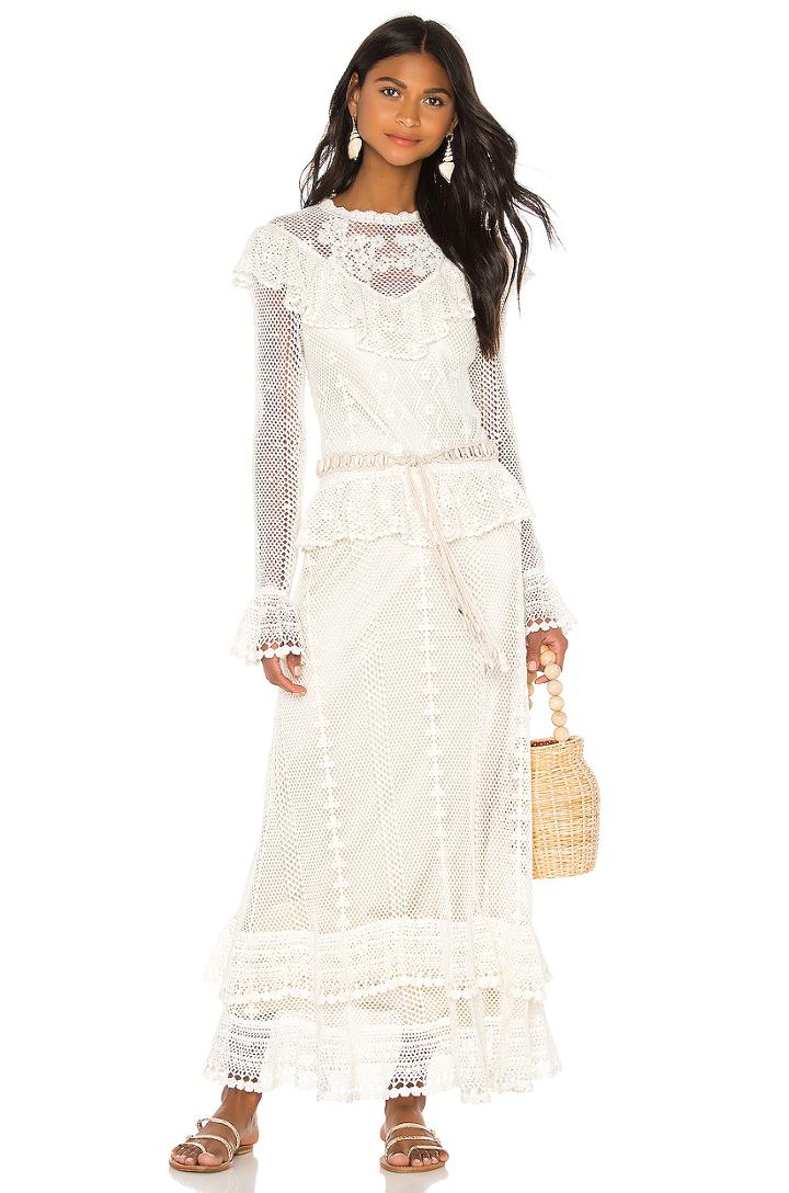 Allia Crochet Maxi Dress