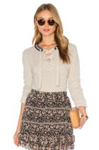Lace Up Pull Over Sweater