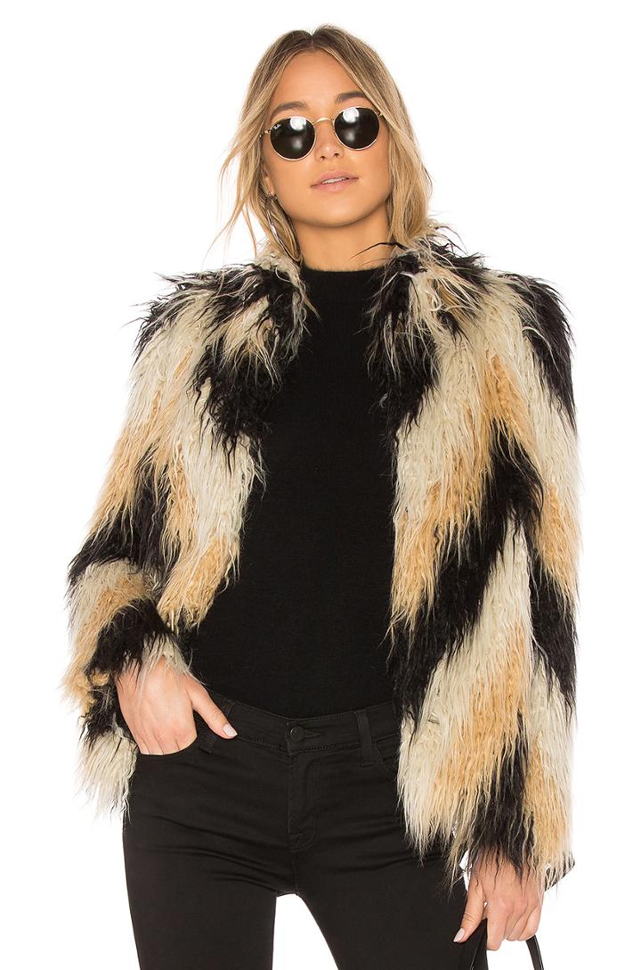 X Revolve Dee Faux Fur Coat