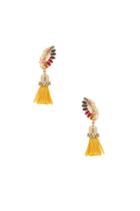 Crystal Cluster Drop Tassel Earring