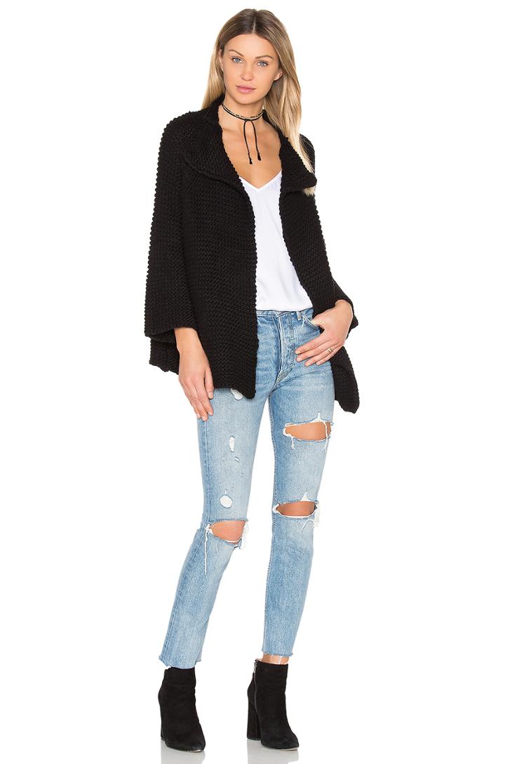 Oversize Knit Cardigan Sweater