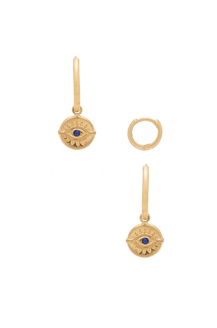 Evil Eye Huggie Set