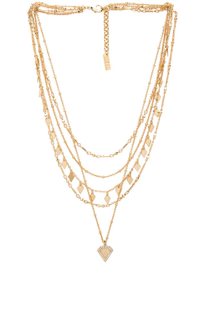 Moonstone Multi Charm Necklace