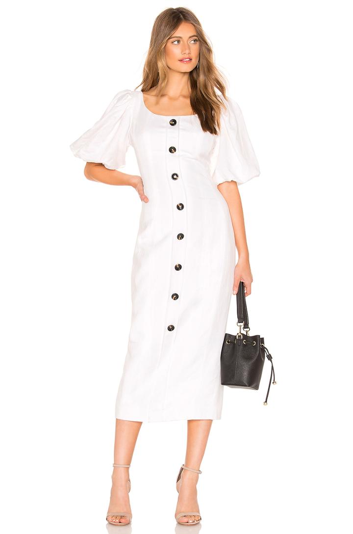 Gaia Fitted Midi Dress