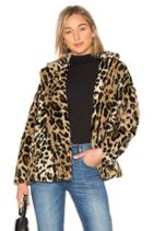 Kate Faux Fur Leopard Coat