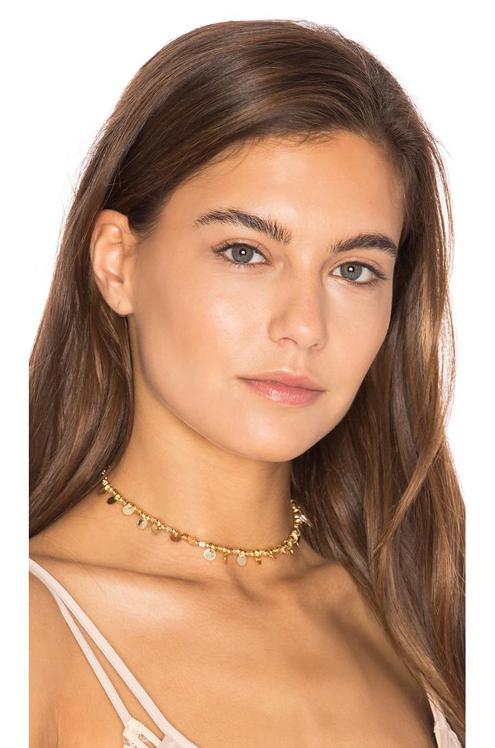 Disc Fringe Choker