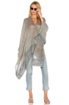 Textured Stripe Poncho