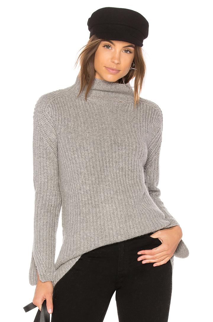 Mock Neck Cashmere Sweater