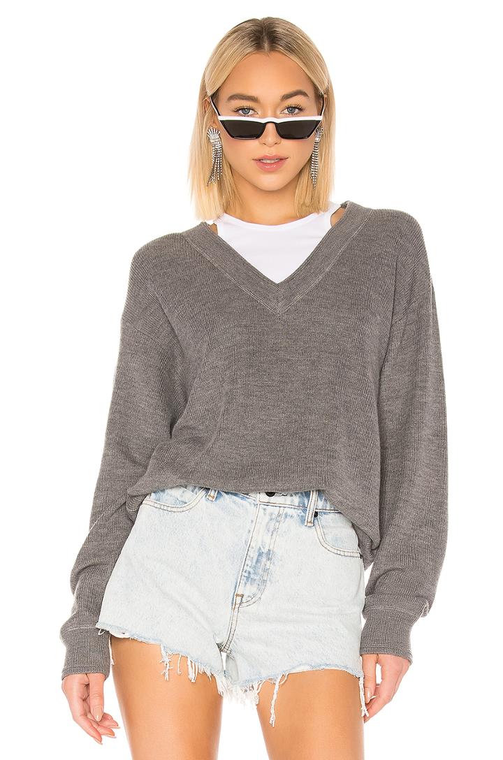 Bi Layer V Neck With Inner Tank Sweater