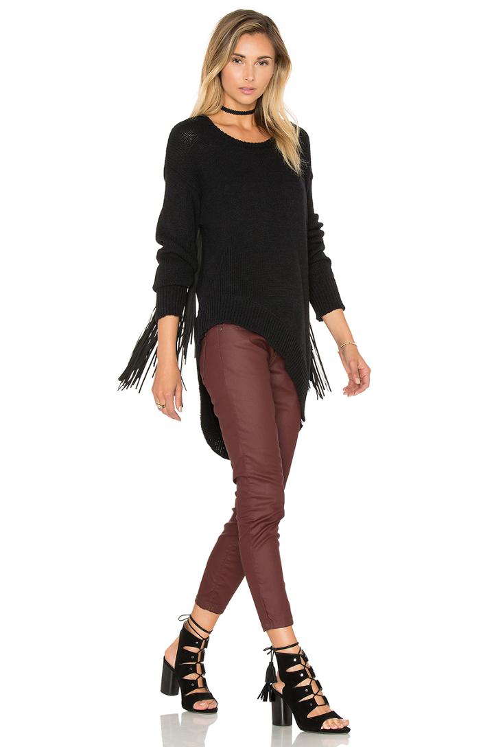 Silver Sovereign Fringe Sweater