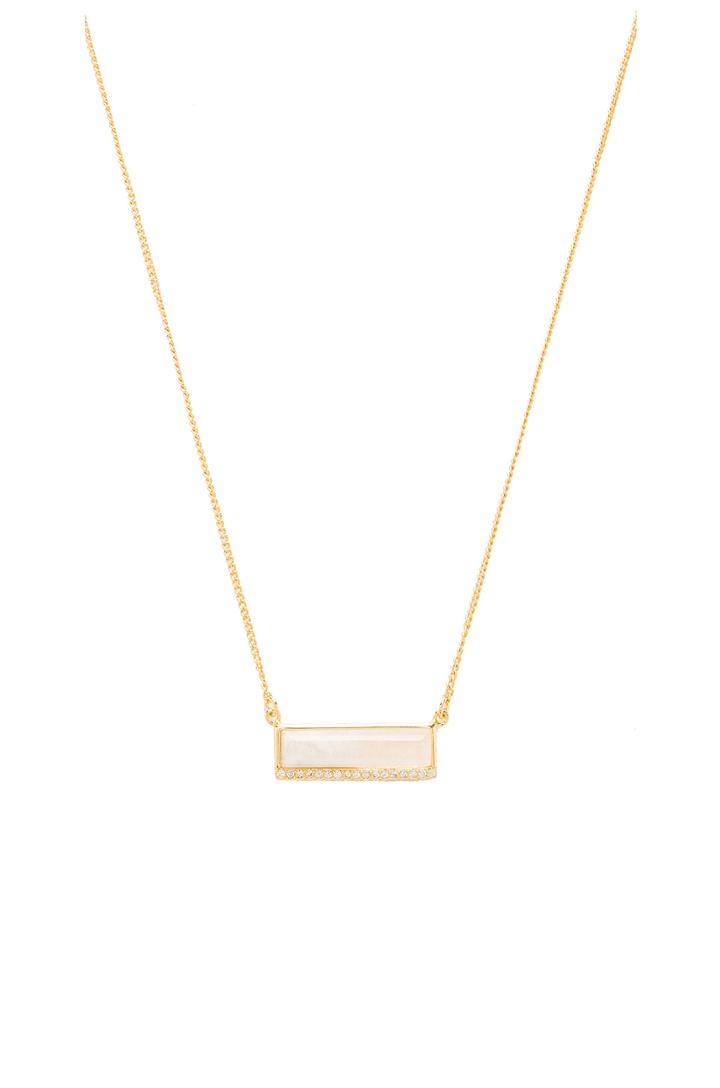 Modern Stone Bar Necklace