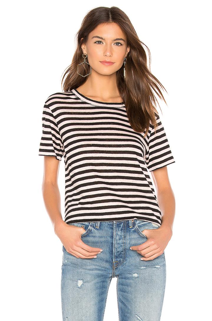 Sutter Stripe Linen Tee