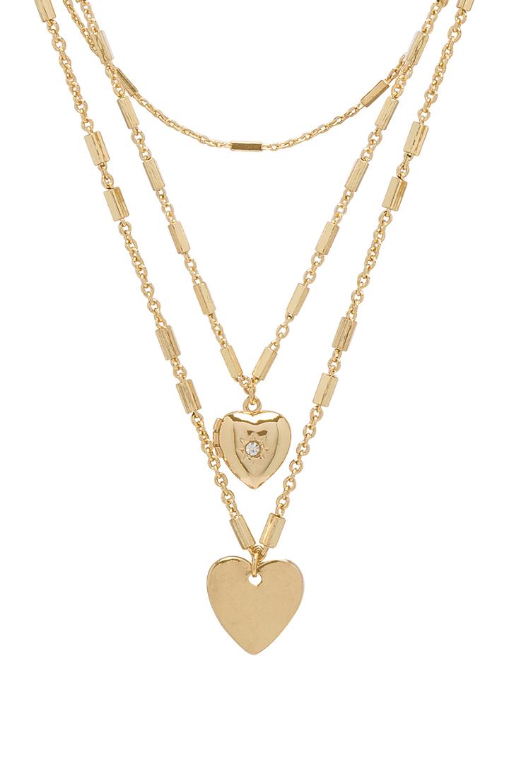 Hearts Layered Necklace