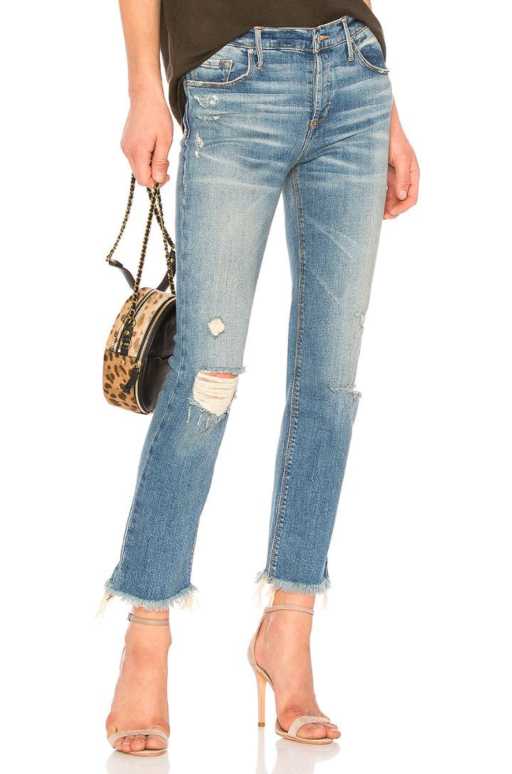 Brooklyn Boyfriend Straight Fray