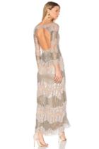 Boatneck Beaded Gown