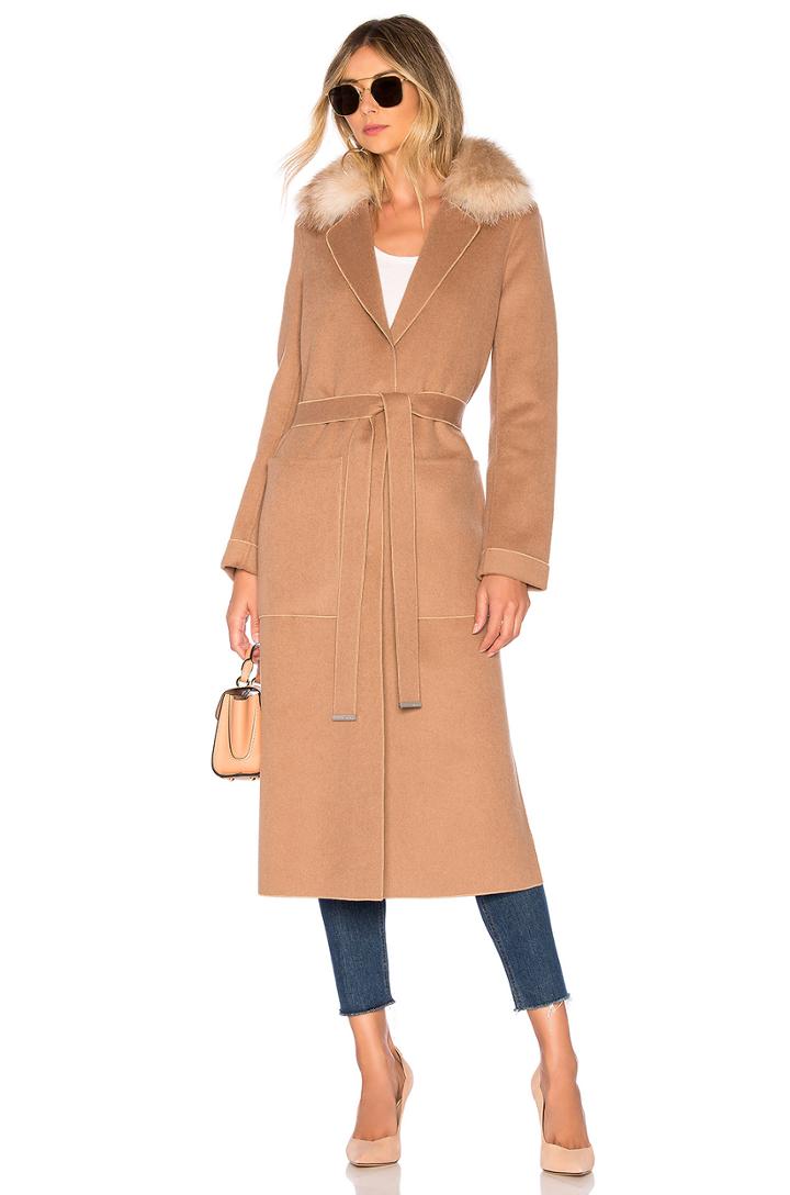Ivonne Coat With Fur Collar