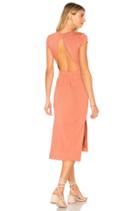 Jersey Open Back Midi Dress