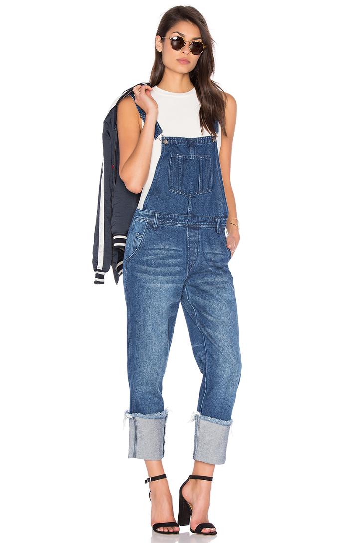 Turn Up Leg Dungarees