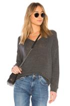 Drop Shoulder V Neck Pullover