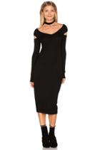Cut Out Shoulder Midi Dress