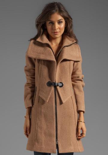 Soia & Kyo Fiala Wool Coat In Tan