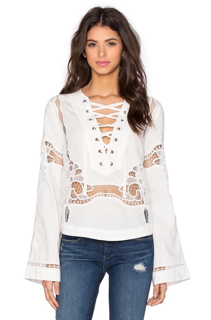 Bittersweet Lace Up Top