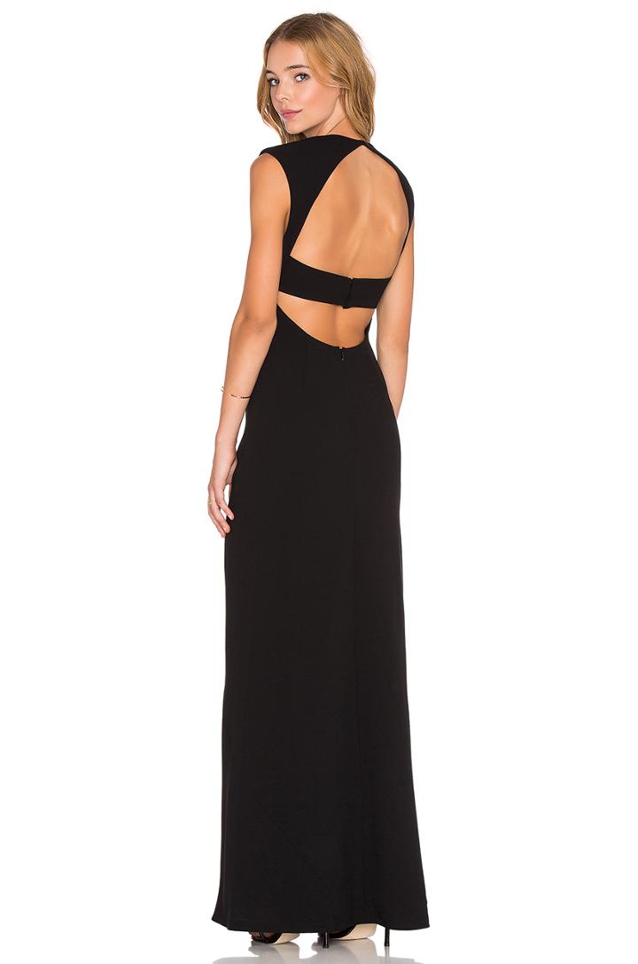 Exposed Back Maxi Dress