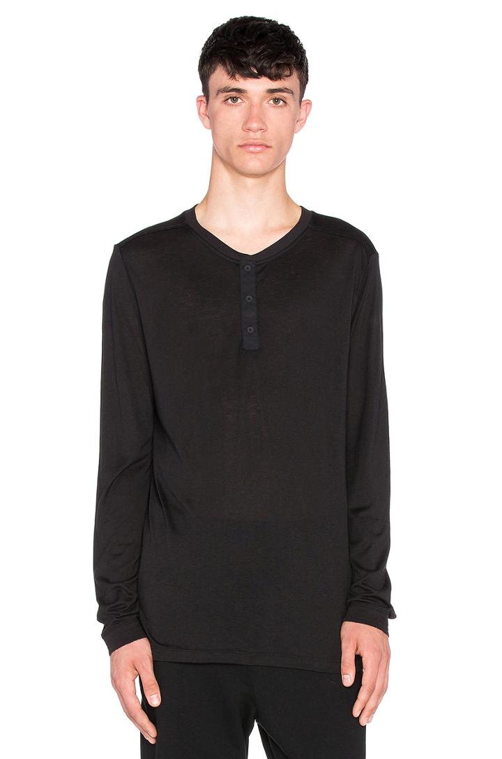 Long Sleeve Henley Top
