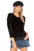 Velvet Notch Hem Top