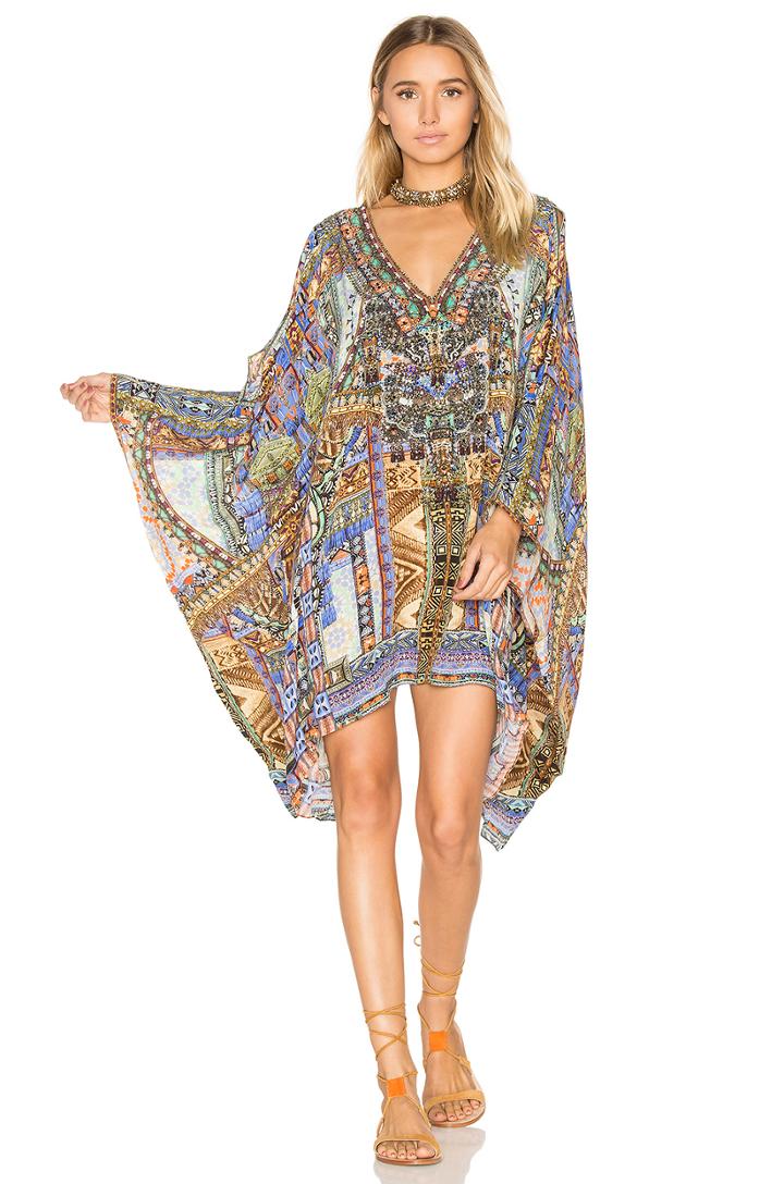 Split Shoulder Short Kaftan