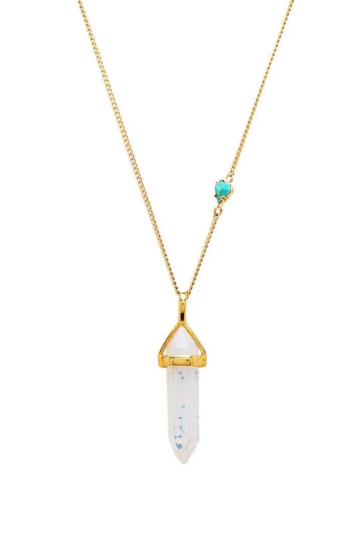 X Revolve Celeste Opal Necklace