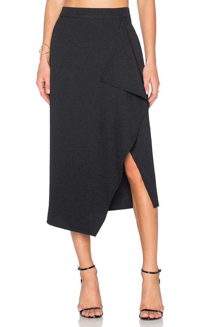 Asymmetric Drape Skirt