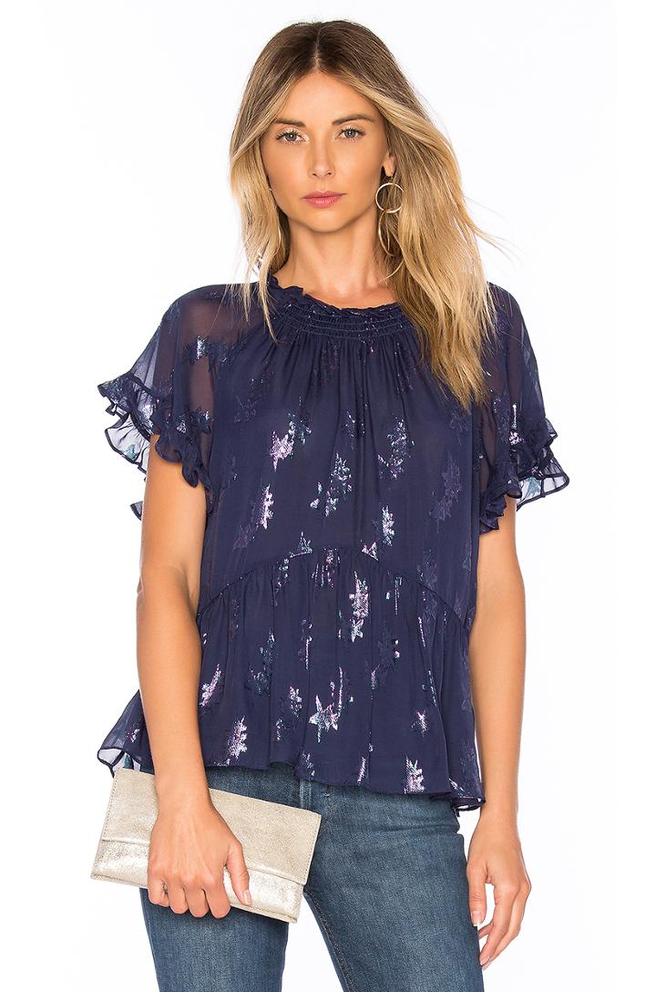 Metallic Star Blouse