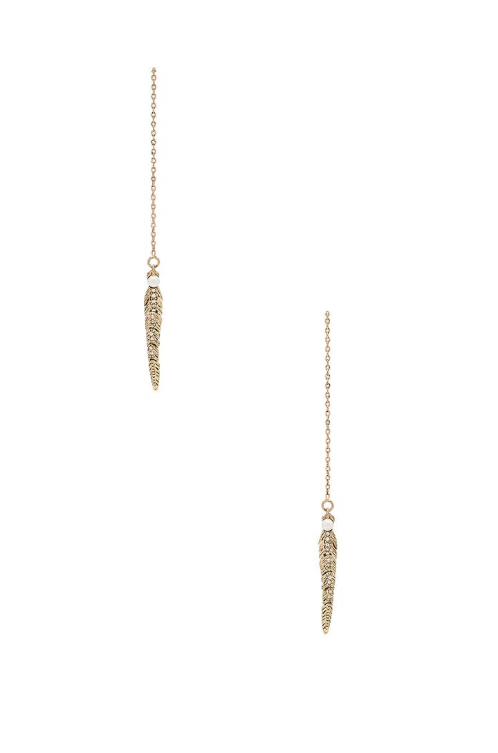 Feather Threader Earring